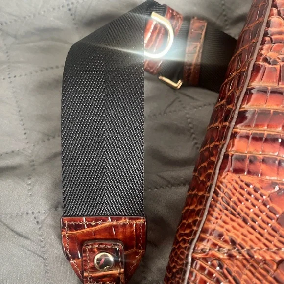 Brahmin Leia Crossbody Pecan PERFECT CONDITION - Picture 9 of 14